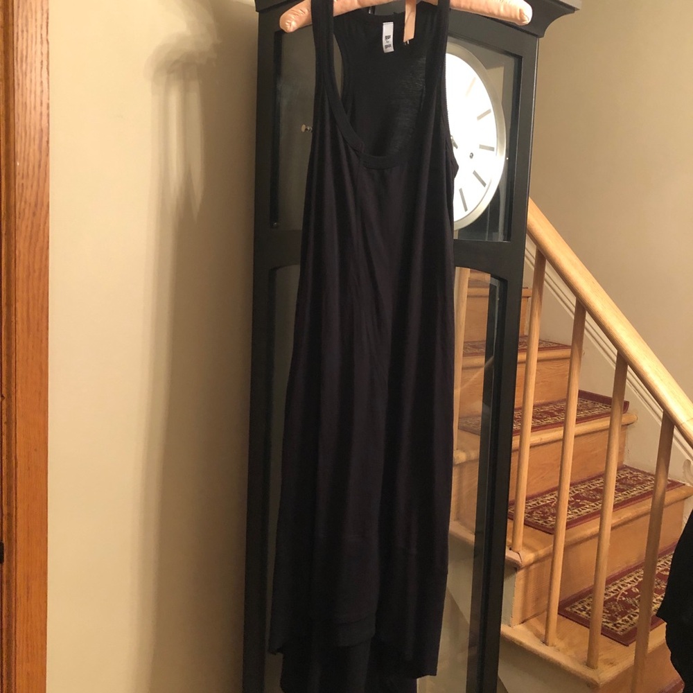 W by Wilt Black cotton Sleeveless High Low Sundress XS